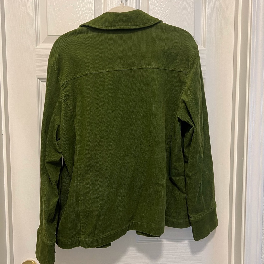 Olive Green Corduroy Jacket - Picture 8 of 13